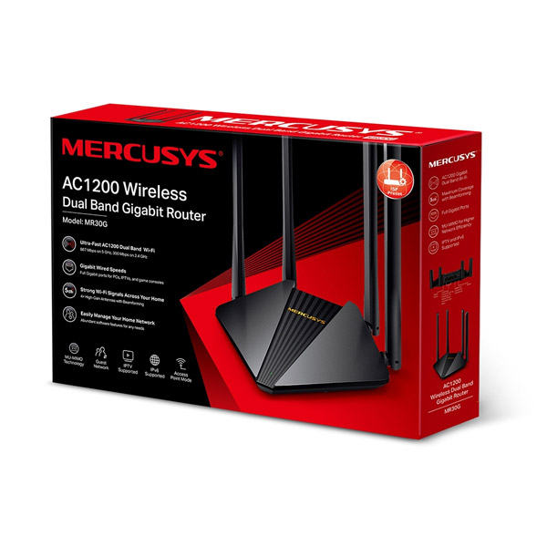 MERCUSYS MR30G, AC1200 Wireless Dual Band Gigabit Router