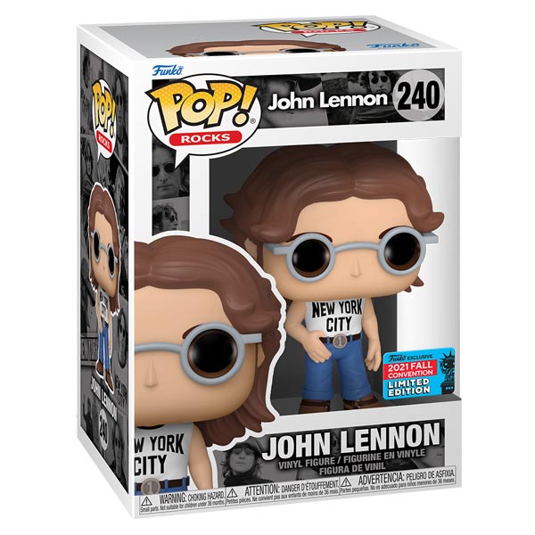 POP! Rocks: John Lennon in New York City T-Shirt (John Lennon) Convention Limited Edition POP! Rocks: John Lennon in New York City T-Shirt (John Lennon) Convention Limited Edition