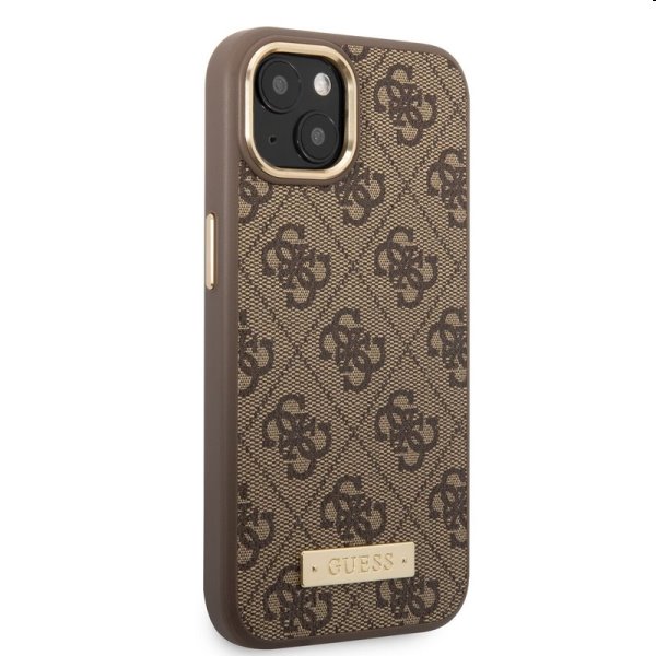 Pouzdro Guess PU 4G MagSafe pro Apple iPhone 13, hnědé Pouzdro Guess PU 4G MagSafe pro Apple iPhone 13, hnědé