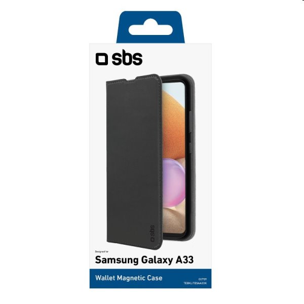Pouzdro SBS Book Wallet Lite pro Samsung Galaxy A33, černé