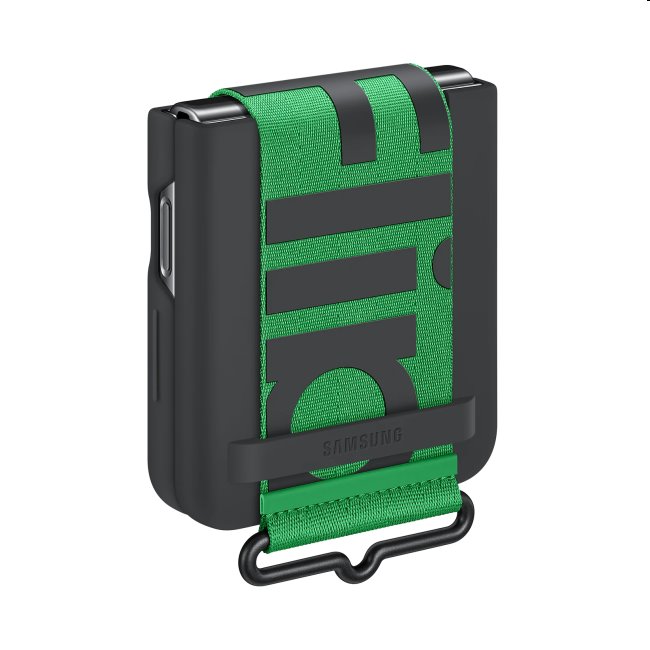 Pouzdro Silicone Cover s poutkem pro Samsung Galaxy Z Flip4, black Pouzdro Silicone Cover s poutkem pro Samsung Galaxy Z Flip4, black
