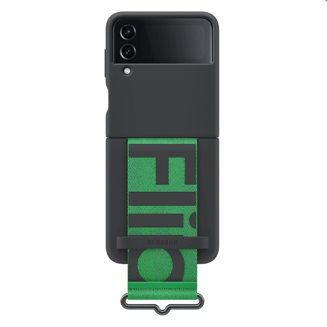 Pouzdro Silicone Cover s poutkem pro Samsung Galaxy Z Flip4, black Pouzdro Silicone Cover s poutkem pro Samsung Galaxy Z Flip4, black