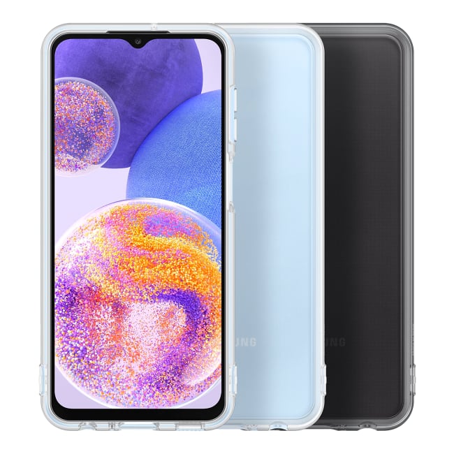 Pouzdro Soft Clear Cover pro Samsung Galaxy A23, black Pouzdro Soft Clear Cover pro Samsung Galaxy A23, black