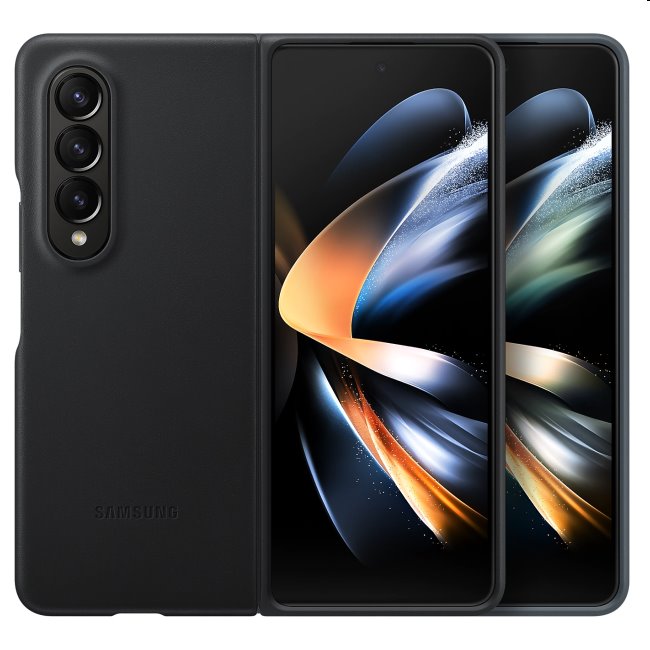 Pouzdro Standing Leather Cover pro Samsung Galaxy Z Fold4, black Pouzdro Standing Leather Cover pro Samsung Galaxy Z Fold4, black