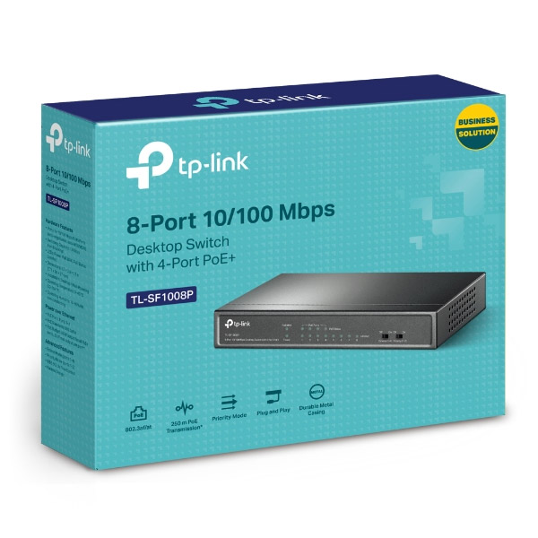 TP-Link TL-SF1008P, 8 port mini Desktop Switch TP-Link TL-SF1008P, 8 port mini Desktop Switch