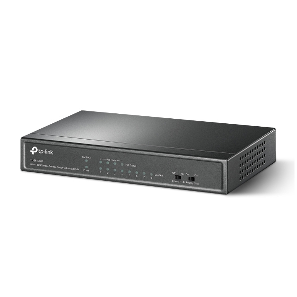 TP-Link TL-SF1008P, 8 port mini Desktop Switch