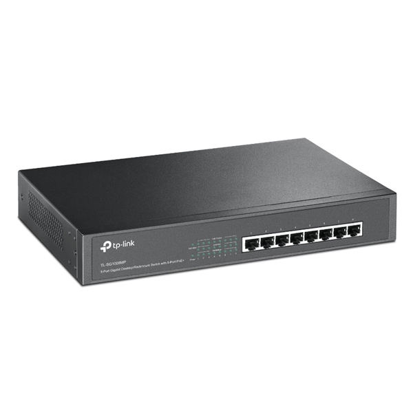 TP-Link TL-SG1008MP 8xGb steel case rack switch 153W POE+ TP-Link TL-SG1008MP 8xGb steel case rack switch 153W POE+