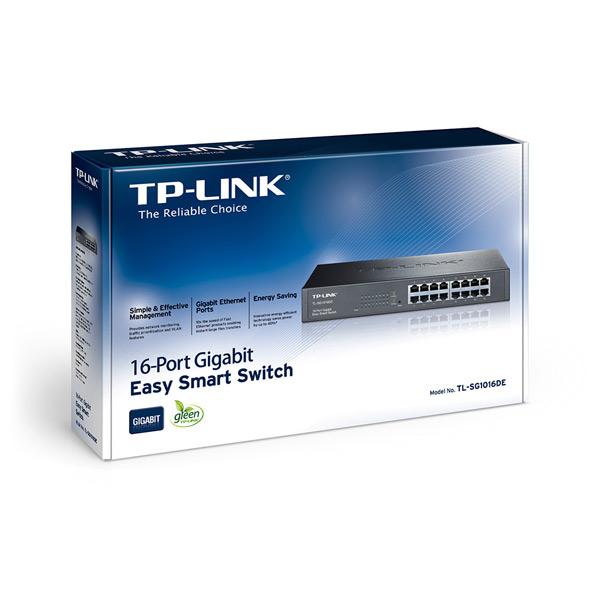 TP-Link TL-SG1016DE 16-Port Gigabit Easy Smart Network Switch TP-Link TL-SG1016DE 16-Port Gigabit Easy Smart Network Switch