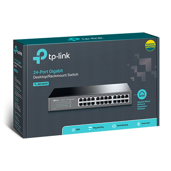 TP-Link TL-SG1024D, 24 port Gigabit Desktop/Rack Switch TP-Link TL-SG1024D, 24 port Gigabit Desktop/Rack Switch