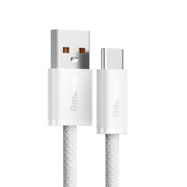 Baseus rychlo nabíjecí datový kabel USB/USB-C 1m, bílý
