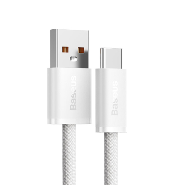 Baseus rychlo nabíjecí datový kabel USB/USB-C 1m, bílý Baseus rychlo nabíjecí datový kabel USB/USB-C 1m, bílý