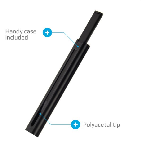 FIXED stylus Pin pro dotykové displeje s pouzdrem, černý