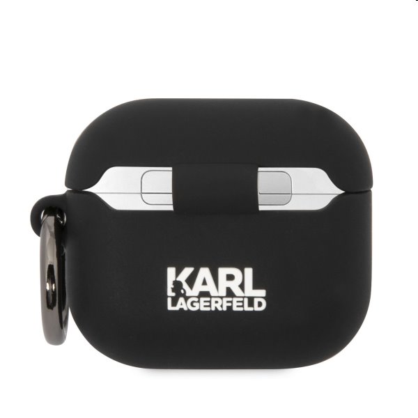 Karl Lagerfeld and Choupette silikonový obal pro Apple Airpods 3, černé