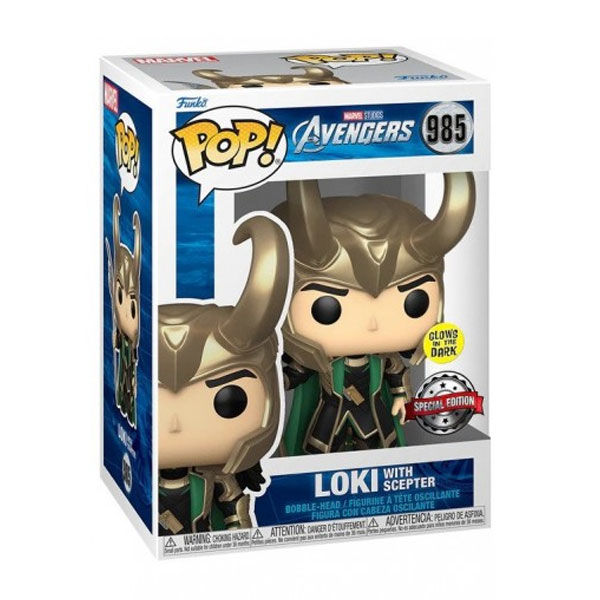POP! Loki with Scepter, Avengers (Marvel) Special Edition (Svieti v tme) POP! Loki with Scepter, Avengers (Marvel) Special Edition (Svieti v tme)