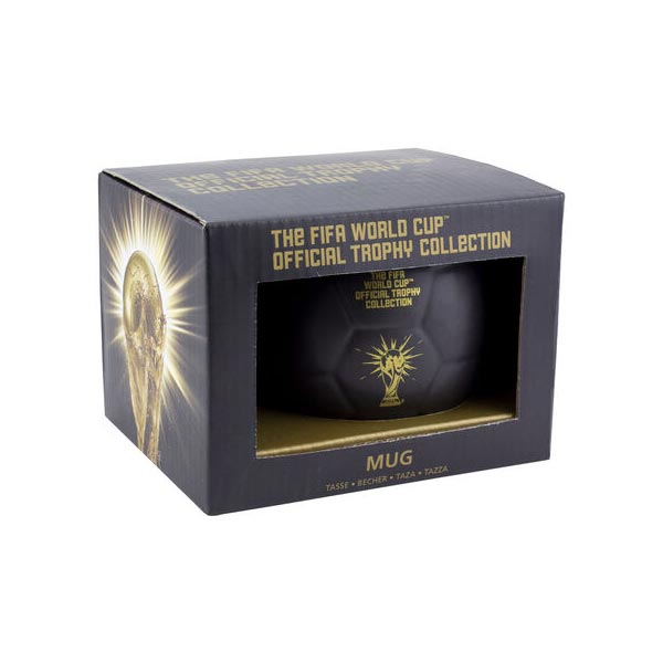 Hrnek FIFA Football Shaped Mug Black and Gold