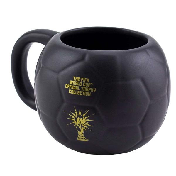 Hrnek FIFA Football Shaped Mug Black and Gold