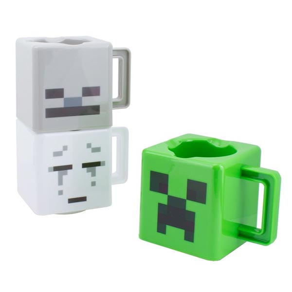 Hrnek Minecraft Stacking Mugs x3