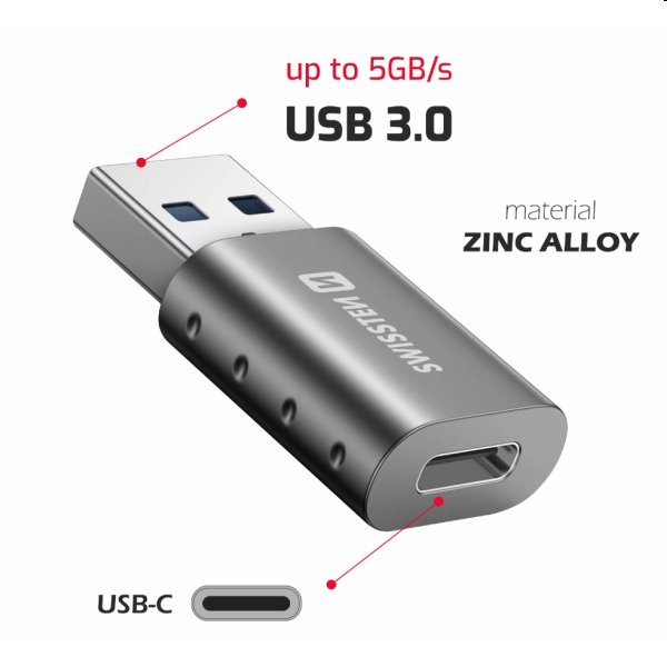 Swissten OTG adapter USB-A/USB-C