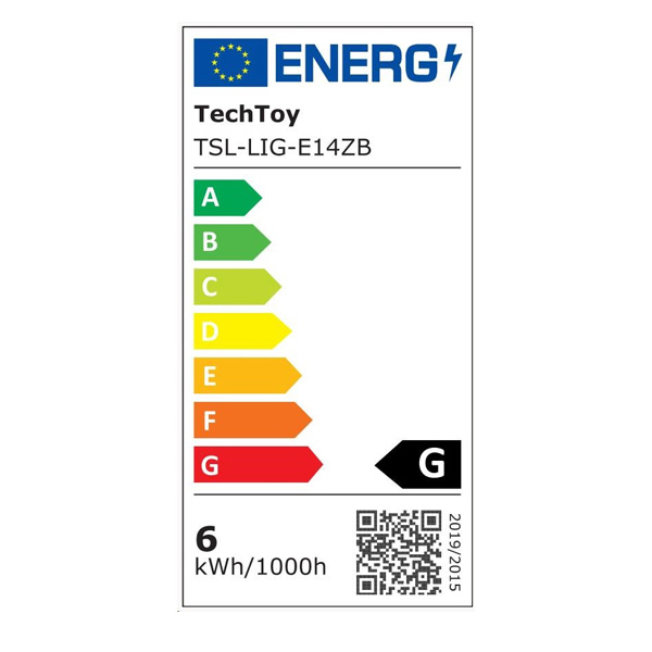 TechToy Smart Bulb RGB 6W E14 ZigBee