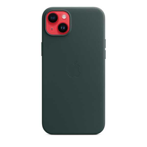 Apple iPhone 14 Plus Leather Case with MagSafe, forest green