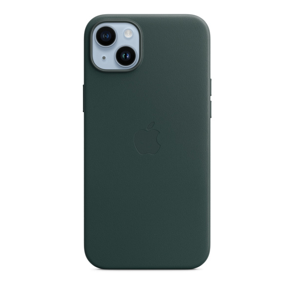 Apple iPhone 14 Plus Leather Case with MagSafe, forest green