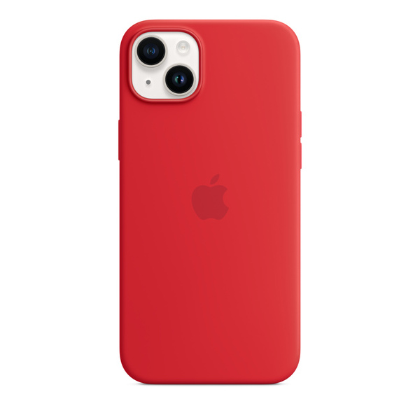 Apple iPhone 14 Plus Silicone Case with MagSafe, (PRODUCT)RED Apple iPhone 14 Plus Silicone Case with MagSafe, (PRODUCT)RED