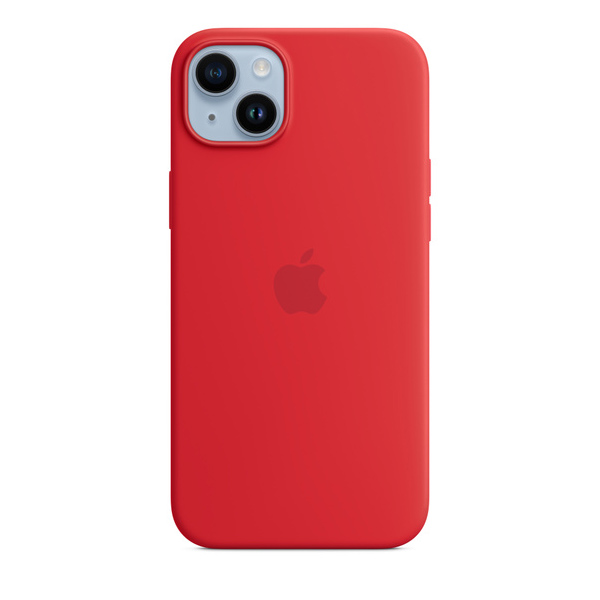Apple iPhone 14 Plus Silicone Case with MagSafe, (PRODUCT)RED Apple iPhone 14 Plus Silicone Case with MagSafe, (PRODUCT)RED
