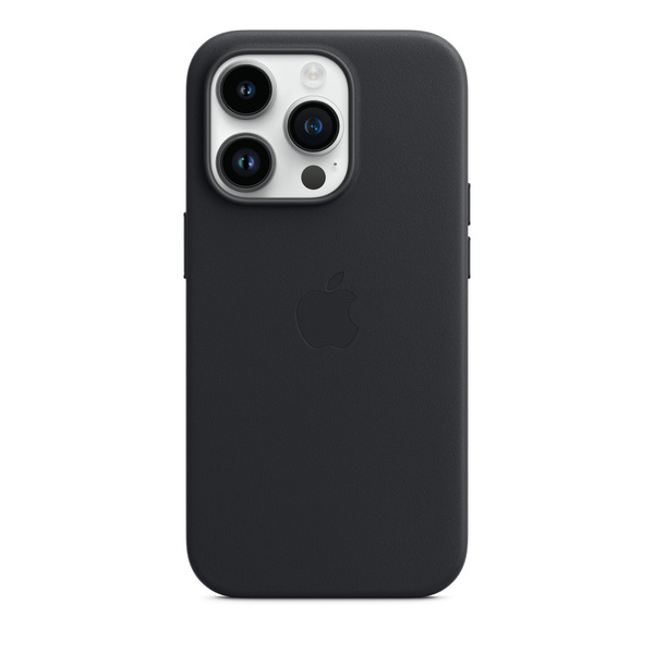 Apple iPhone 14 Pro Leather Case with MagSafe, midnight Apple iPhone 14 Pro Leather Case with MagSafe, midnight