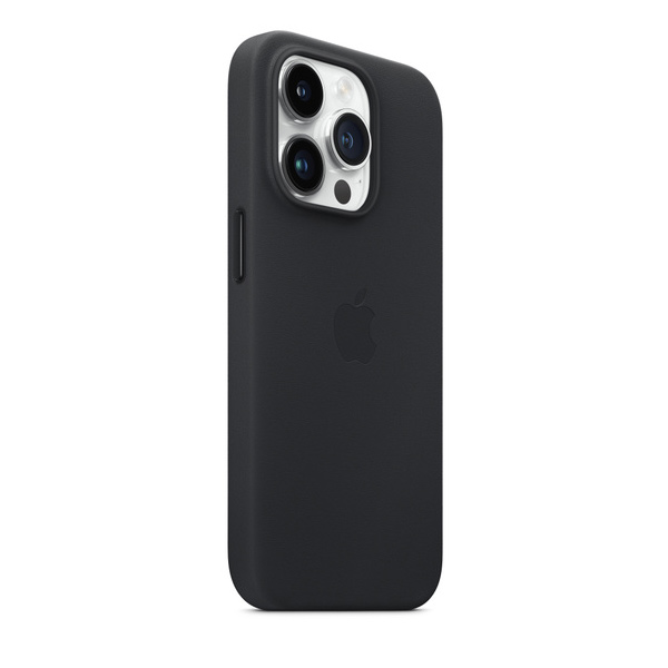 Apple iPhone 14 Pro Leather Case with MagSafe, midnight Apple iPhone 14 Pro Leather Case with MagSafe, midnight