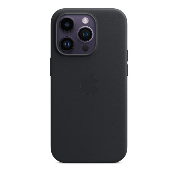 Apple iPhone 14 Pro Leather Case with MagSafe, midnight Apple iPhone 14 Pro Leather Case with MagSafe, midnight