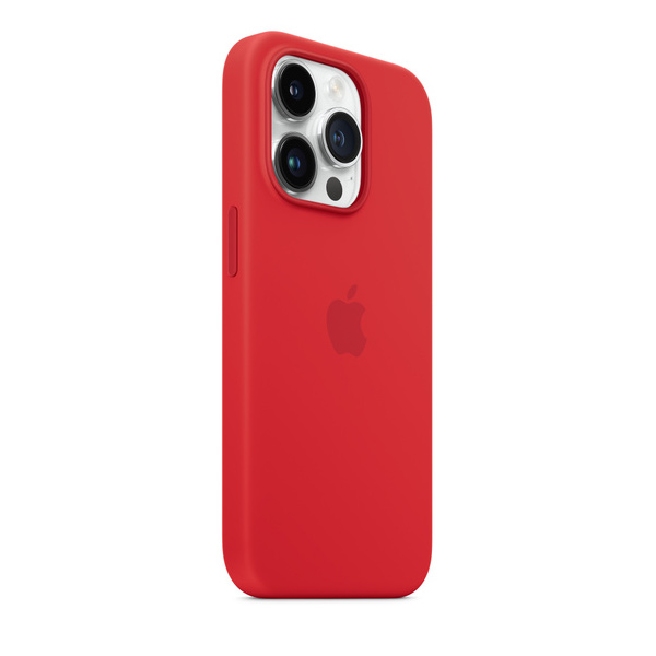 Apple iPhone 14 Pro Silicone Case with MagSafe, (PRODUCT)RED Apple iPhone 14 Pro Silicone Case with MagSafe, (PRODUCT)RED