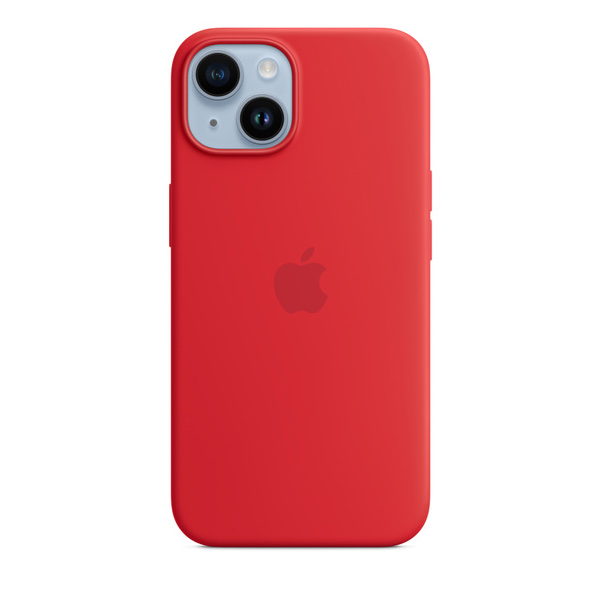 Apple iPhone 14 Silicone Case with MagSafe, (PRODUCT)RED Apple iPhone 14 Silicone Case with MagSafe, (PRODUCT)RED