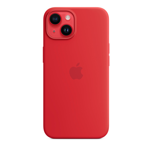 Apple iPhone 14 Silicone Case with MagSafe, (PRODUCT)RED