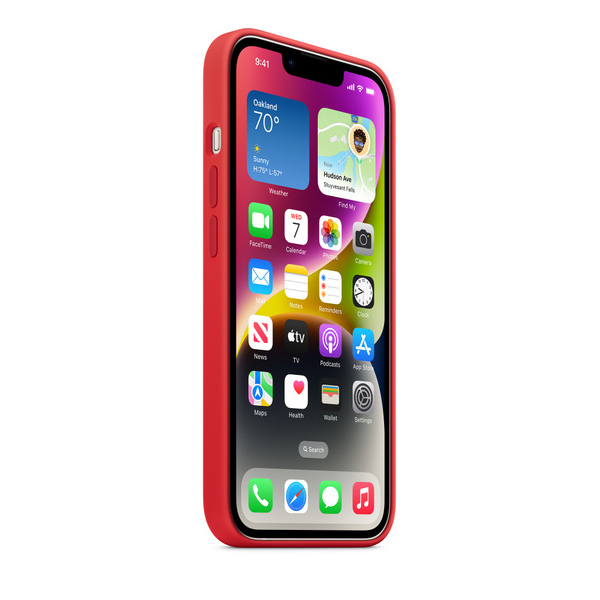 Apple iPhone 14 Silicone Case with MagSafe, (PRODUCT)RED Apple iPhone 14 Silicone Case with MagSafe, (PRODUCT)RED