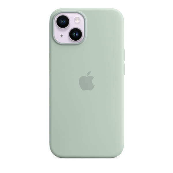Apple iPhone 14 Silicone Case with MagSafe, succulent Apple iPhone 14 Silicone Case with MagSafe, succulent