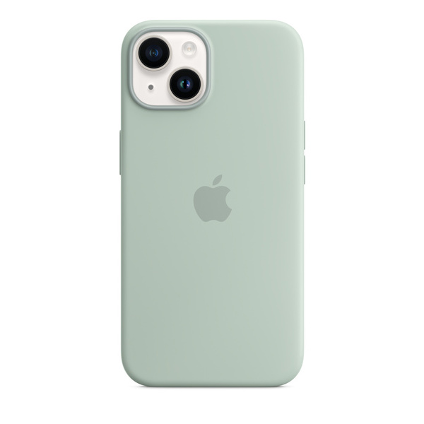 Apple iPhone 14 Silicone Case with MagSafe, succulent Apple iPhone 14 Silicone Case with MagSafe, succulent