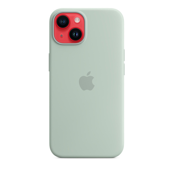 Apple iPhone 14 Silicone Case with MagSafe, succulent Apple iPhone 14 Silicone Case with MagSafe, succulent