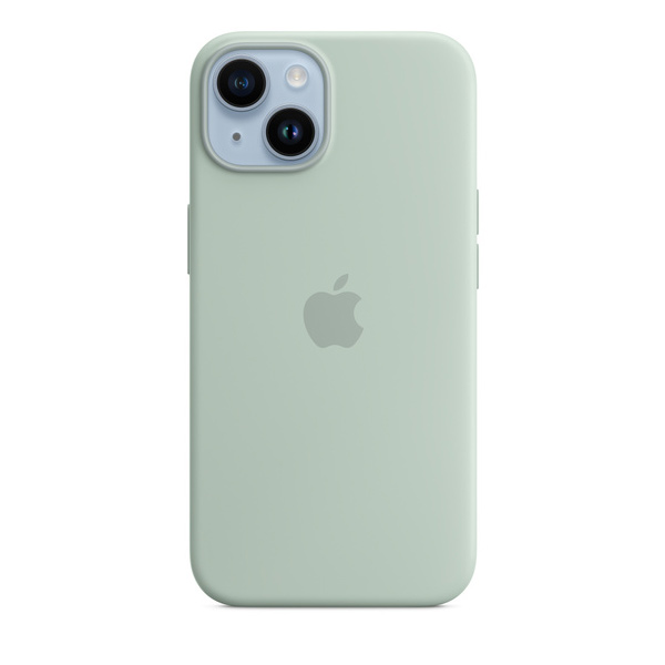 Apple iPhone 14 Silicone Case with MagSafe, succulent Apple iPhone 14 Silicone Case with MagSafe, succulent