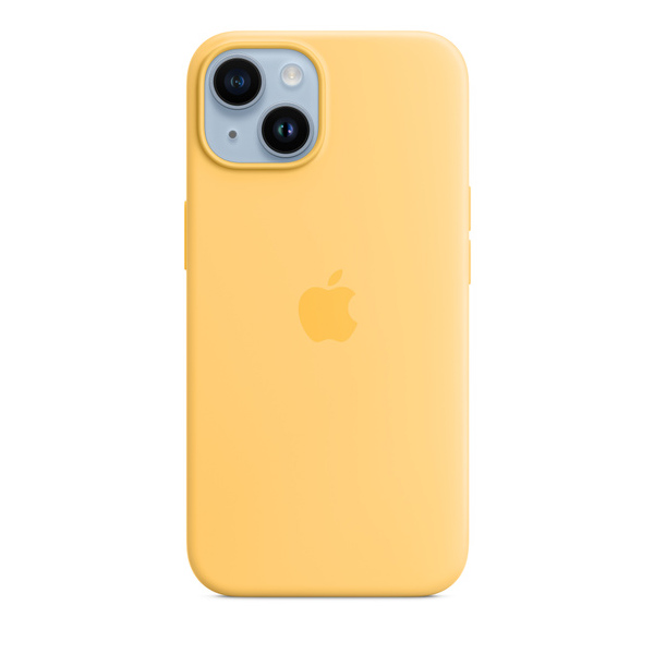 Apple iPhone 14 Silicone Case with MagSafe, sunglow Apple iPhone 14 Silicone Case with MagSafe, sunglow