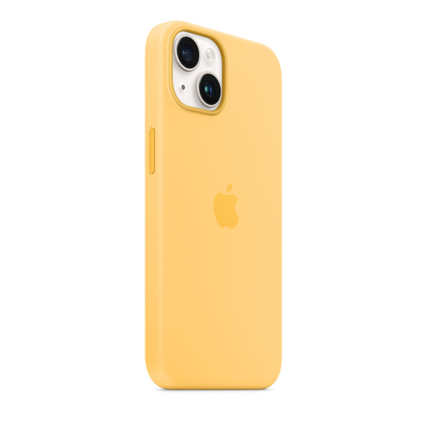 Apple iPhone 14 Silicone Case with MagSafe, sunglow Apple iPhone 14 Silicone Case with MagSafe, sunglow