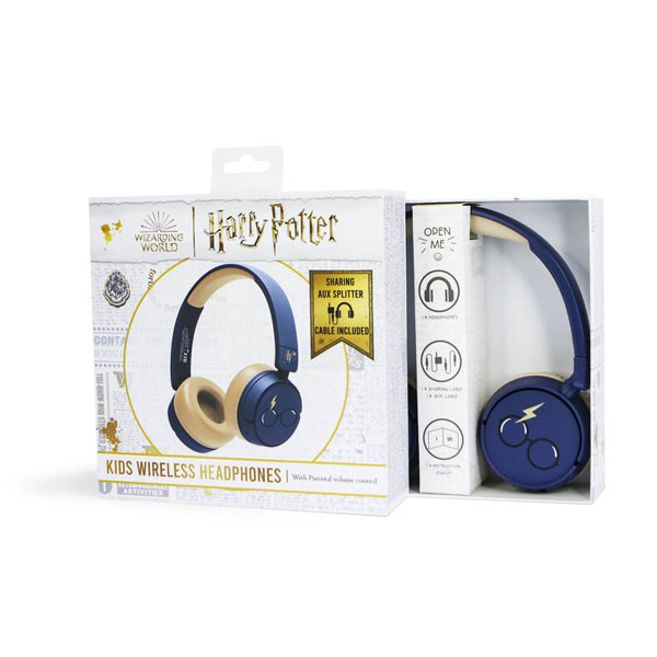 Dětské bezdrátové sluchátka OTL Technologies Harry Potter, modré Dětské bezdrátové sluchátka OTL Technologies Harry Potter, modré