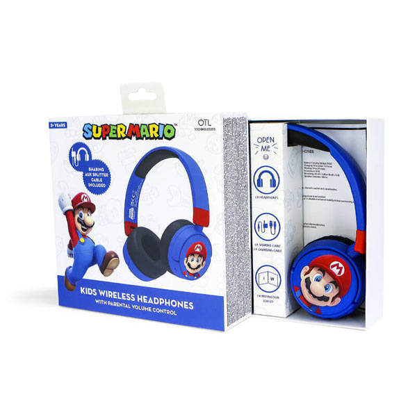Dětské bezdratové  sluchátka OTL Technologies Super Mario