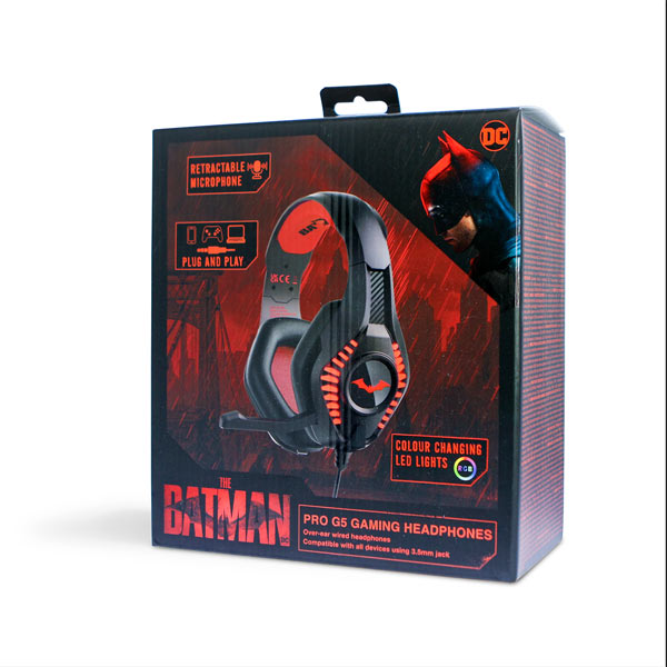 Dětská herní sluchátka OTL Technologies PRO G5 Batman Gaming Headphones