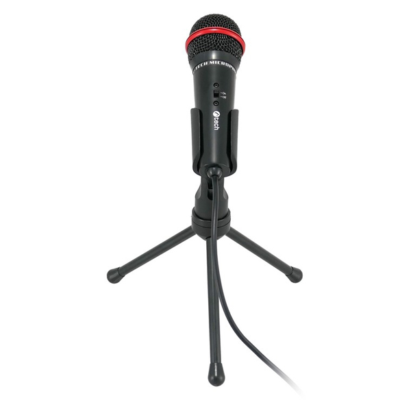 Stolný mikrofón C-TECH MIC-01, 3,5" stereo jack, 2.5m Stolný mikrofón C-TECH MIC-01, 3,5" stereo jack, 2.5m