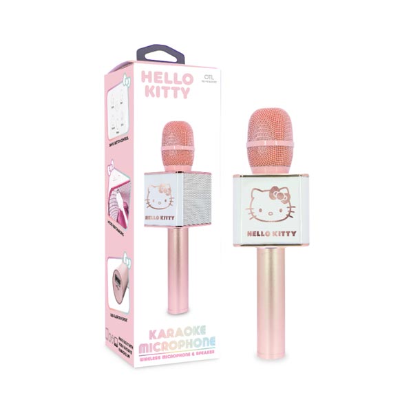 OTL Technologies Hello Kitty Karaoke microphone with Bluetooth speaker