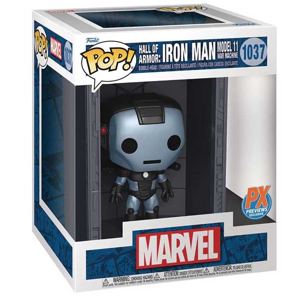 POP! Deluxe: Iron Man Hall of Armor Iron Man Model 11 (Marvel) Previews Edition (Metallic)