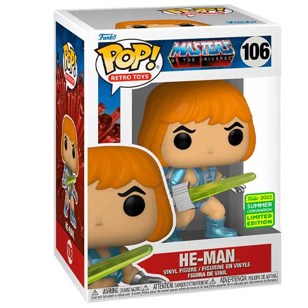 POP! Retro Toys: He Man (Masters of the Universe) Summer Convention Limited Edition POP! Retro Toys: He Man (Masters of the Universe) Summer Convention Limited Edition