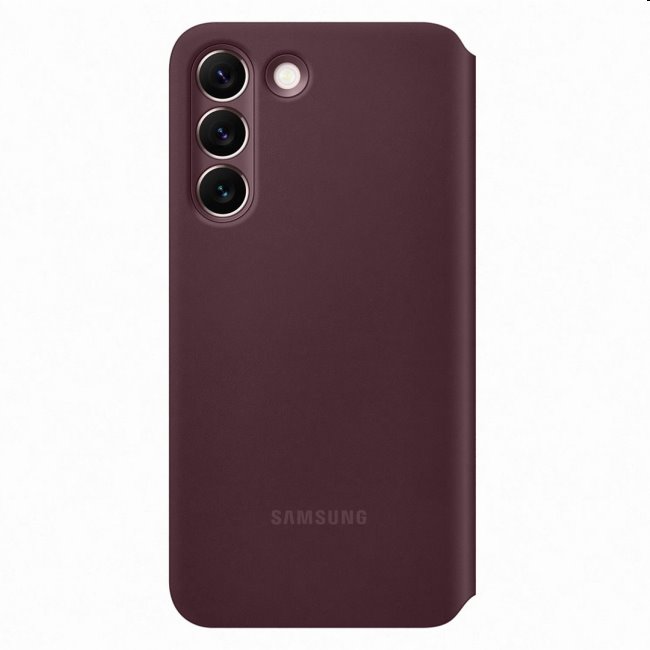 Pouzdro Clear View Cover pro Samsung Galaxy S22 Plus, burgundy Pouzdro Clear View Cover pro Samsung Galaxy S22 Plus, burgundy