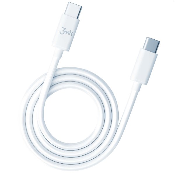 3mk Hyper Cable USB-C/USB-C 2m, 100W, bílý