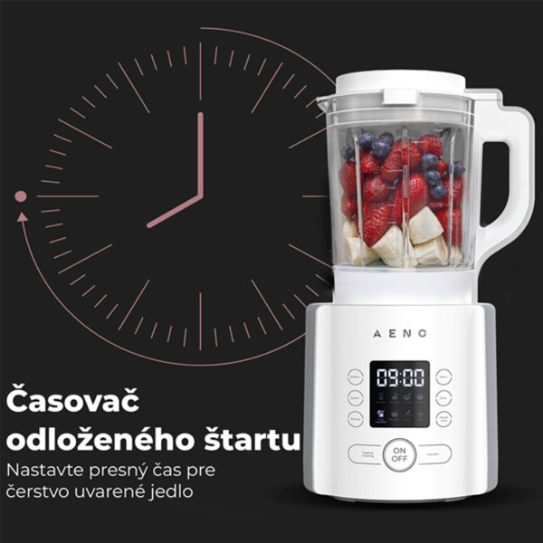 Aeno Mixér s polévkovarem TB1 - 1,75l bílý Aeno Mixér s polévkovarem TB1 - 1,75l bílý